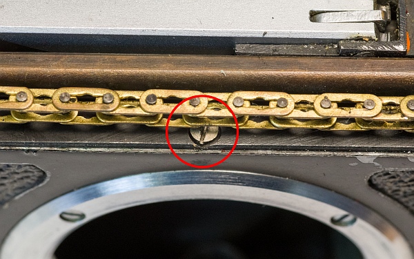 Remove the chain drive
