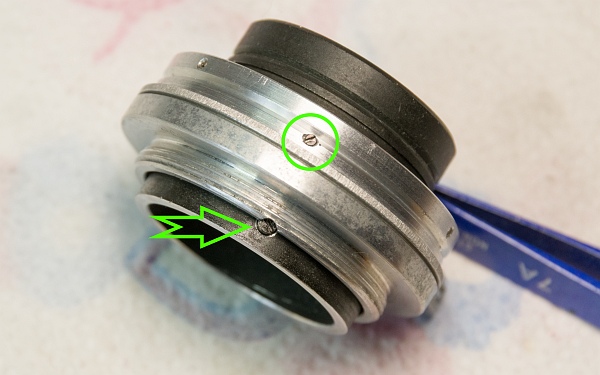 Focus screw